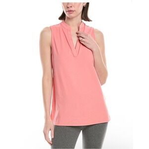 Natori Coral V Neck Sleeveless Tunic Top XL Cotton Blend